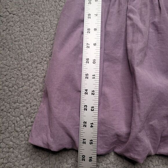 Obabi Dress Girls Baby 6 Months Purple Corduroy Fit and Flare Floral Embroidered - Picture 6 of 6